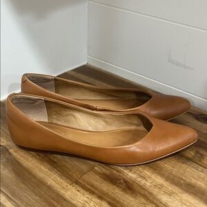 Corso Como Brown Leather Flats